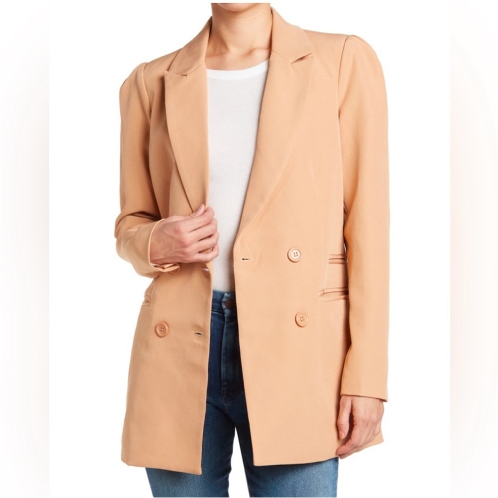 Walter Baker Ariel Blazer Oversized Jacket Tan Size S